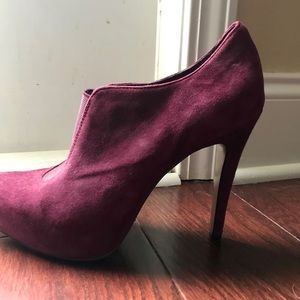 BCBGeneration Burgundy Ankle Booties